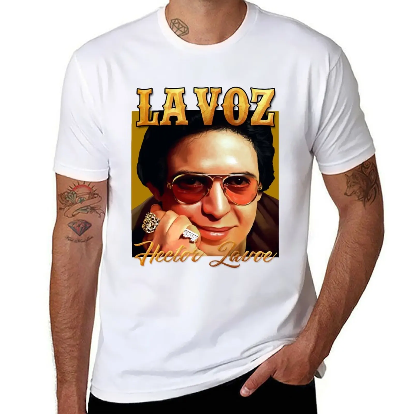 

Hector Lavoe El Cantante Puerto Rico la Voz T-Shirt man t shirt cotton graphic t shirts for man T-Shirt
