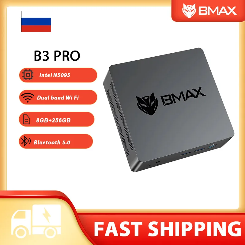 BMAX B3 Pro Mini PC Intel N5095 8GB RAM DDR4 256GB SSD  Windows 11 Pro  Business Home Energy  Saving Mini Computer
