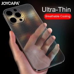 Ultra Thin Matte Mesh Hollow Case For iPhone 13 12 Pro Max i Phone13 0.2mm Slim PP Soft Hard Breathable Cooling Shockproof Cover
