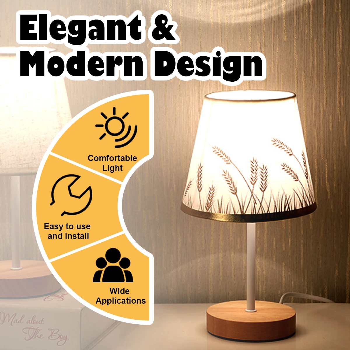 

Led Bedside Lamp Night Light Sleep Vintage Desk Bedroom Lampu Study Table Lamps Kids For Decoration Reading