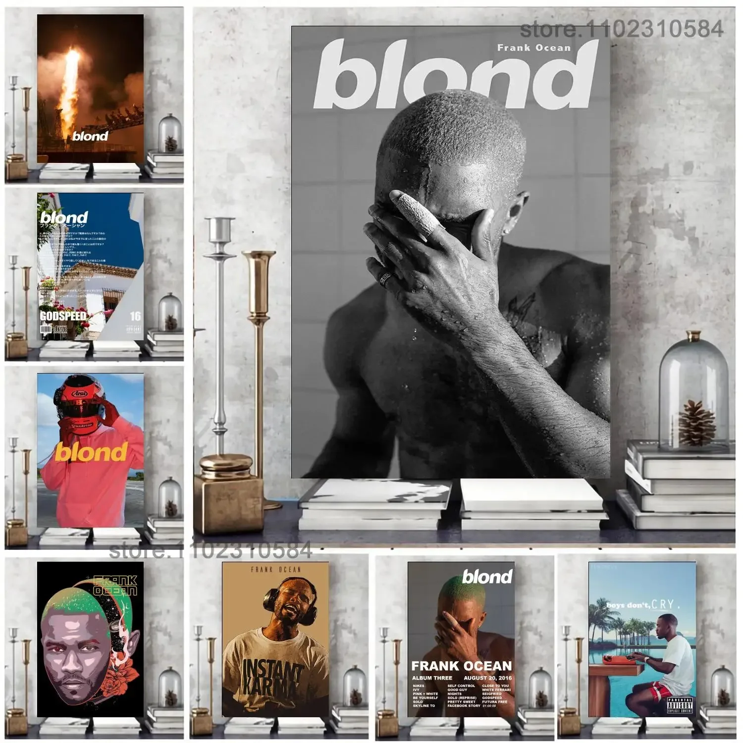 Frank Ocean Poster Blond - Music Poster Wall Art Canvas Poster Decoration Art Poster Personalized Modern Family bedroom Painting