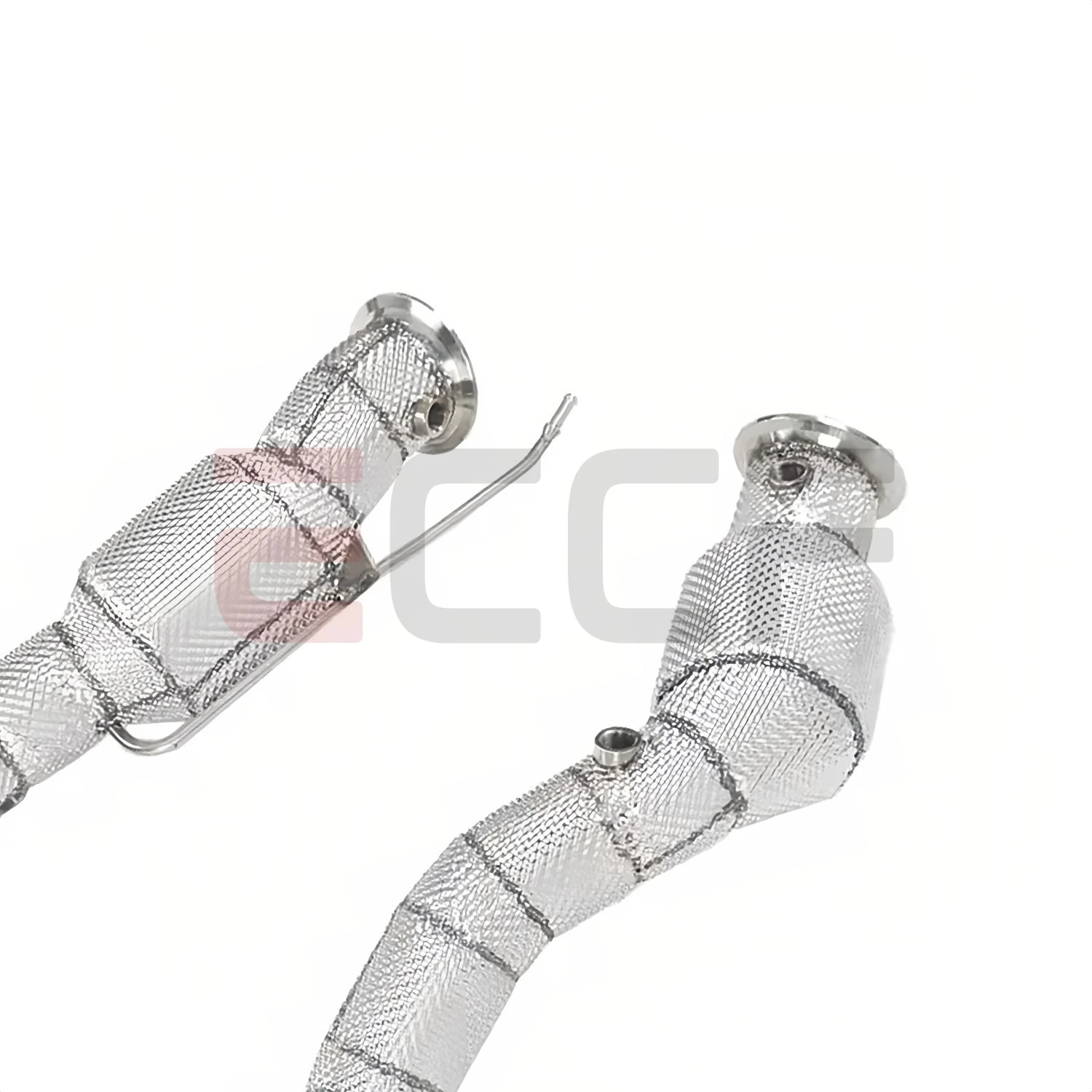 

Sporty Downpipe With Heat Shield For BMW X3M X4M S55 S58 F97 F98 3.0T Aggressive Exhaust Sound Plug and Play Upgrade Performance