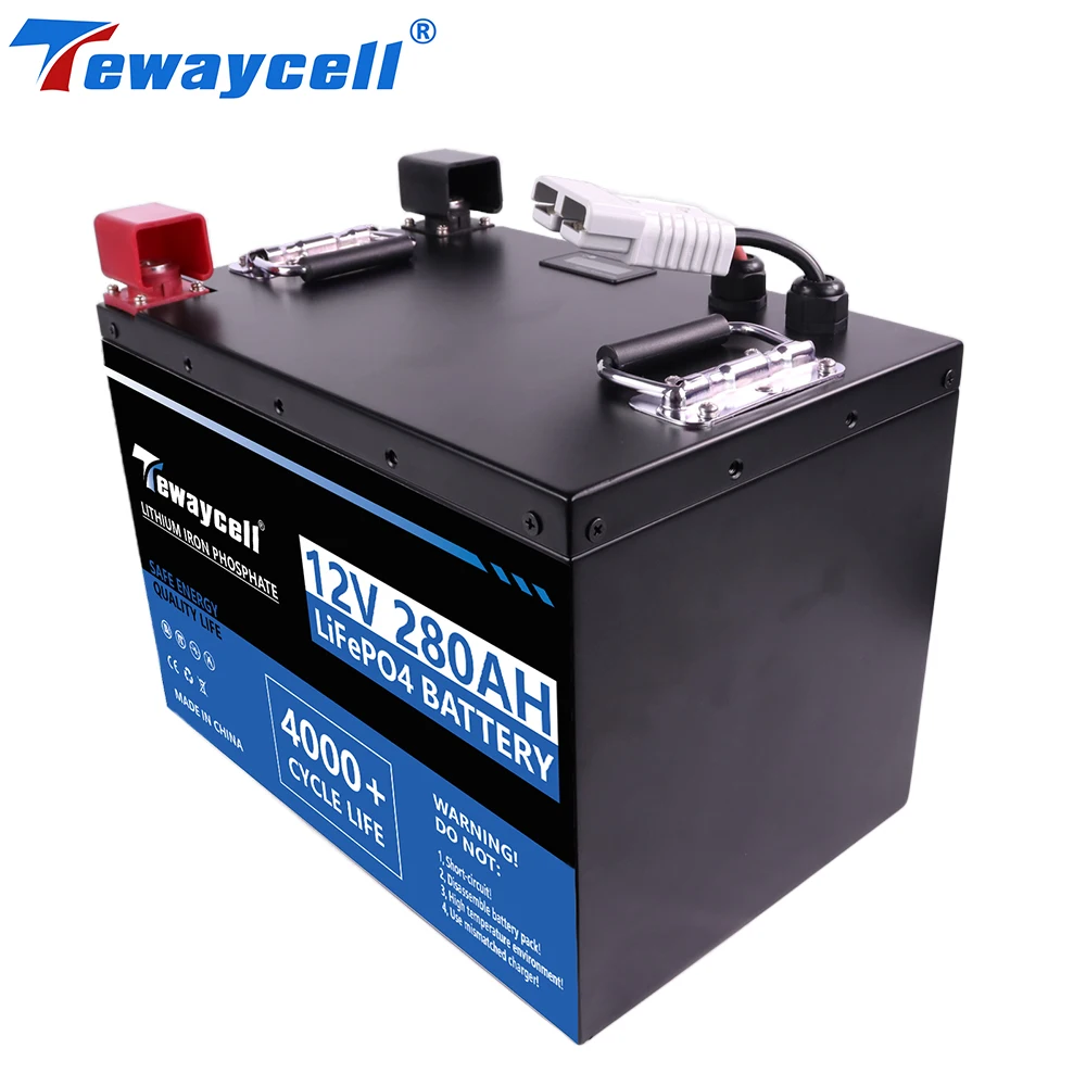 ใหม่ 12V 280Ah LiFePO4 แบตเตอรี่ในตัว BMS 6000 รอบ 24V 48V แบตเตอรี่ลิเธียมเหล็กฟอสเฟตพลังงานแสงอาทิตย์แบตเตอรี่ ipx5 สําหรับ RV เรือไม่มีภาษี