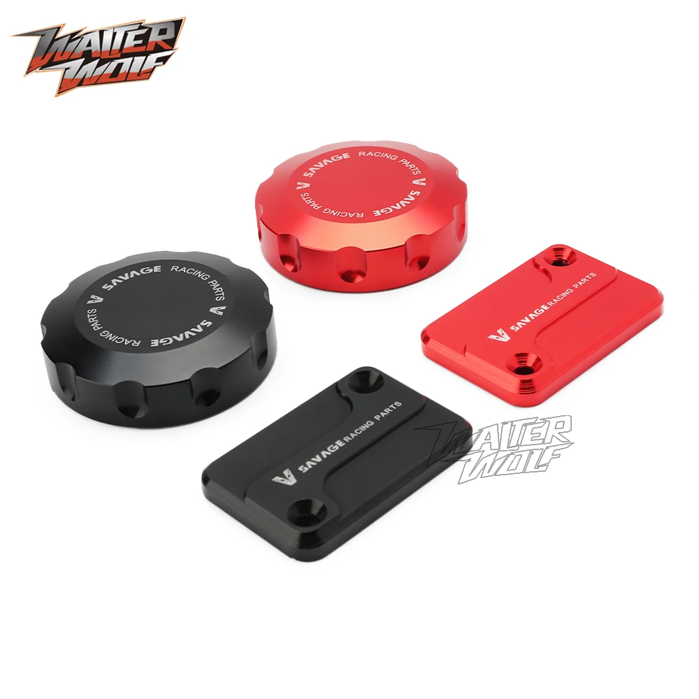 For CFMOTO 450NK 450SR 450SRS 450CLC Motorcycle Front Rear Brake Fluid Cylinder Reservoir Cover Oil Tank Cap CNC Aluminum 450 NK