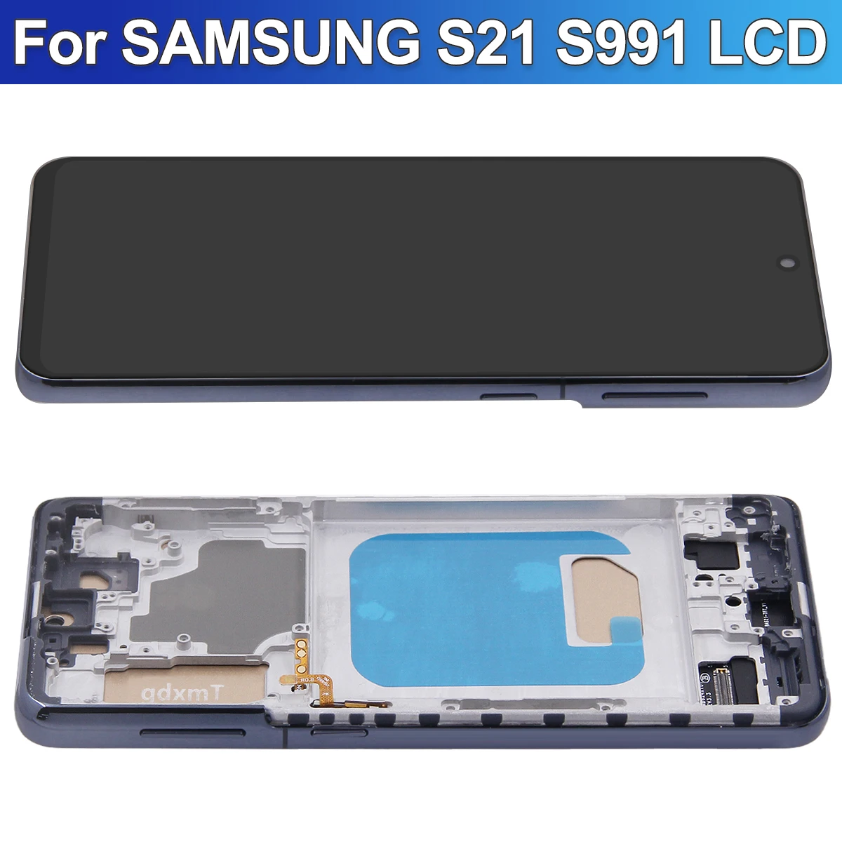 Tested S21 For Samsung For S21 5G G991 G991B G991W G991U LCD Display Touch Screen with Frame Digitizer Assembly Replacement