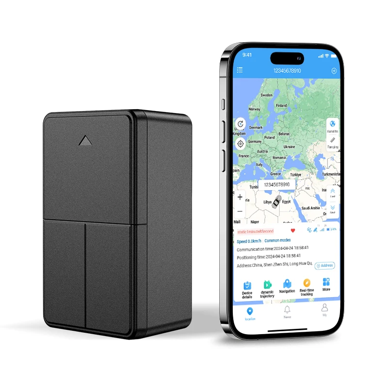 Portable Mini GPS Tracker with 1-Year Real-Time Location Waterproof Magnetic Housing Android App GSM LBS 4G PC Lifetime 4G PC