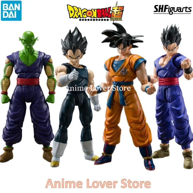 100% Genuine Bandai SHFiguarts shf Dragon Ball Super Hero Son Gohan  Son Goku Vegeta Piccolo  Anime Action Collection Figures