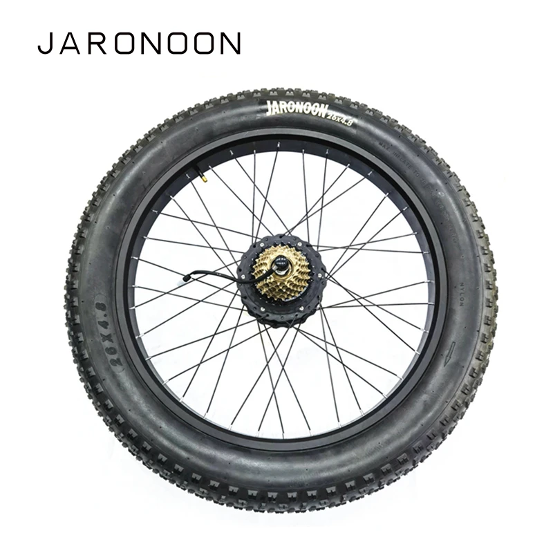 1 Pair of 26X4.8 Fat Tire Wheel with Outer Tires & Inner Tubes for 26 Inches Electric Bike