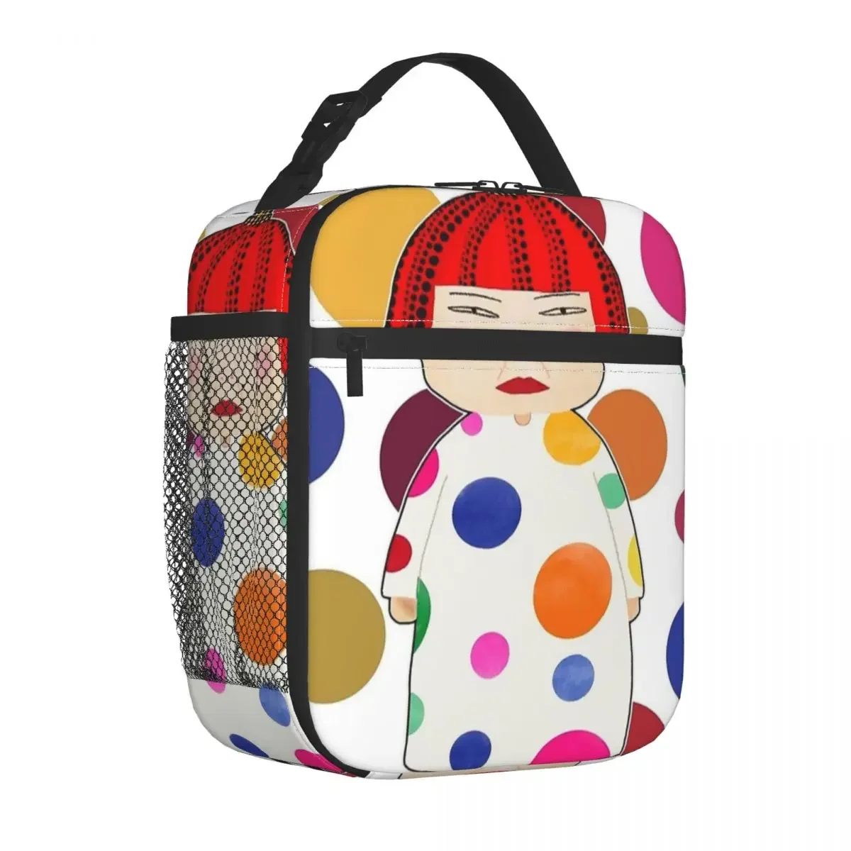 Yayoi Kusama Insulated Lunch Bags Cooler Lunch Container Large Tote Lunch Box Food Bag Work Travel