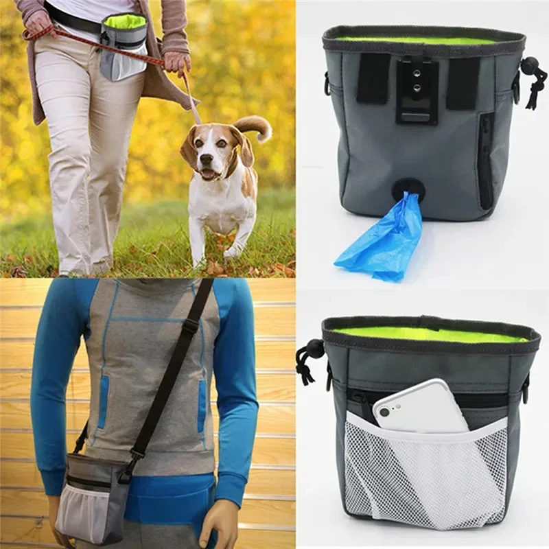 

Pet Dog Snack Bag Treat Food Obedience Outdoor Pouch Bag Large Capacity Convenient Practical Fashion Dogs Training Pack