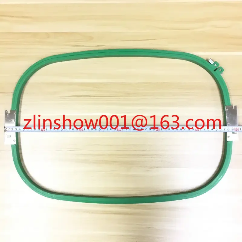 Embroidery Machine Tubular Hoop Frames Green Color 550x375mm Big Size Embroidery Machine Plastic Hoop
