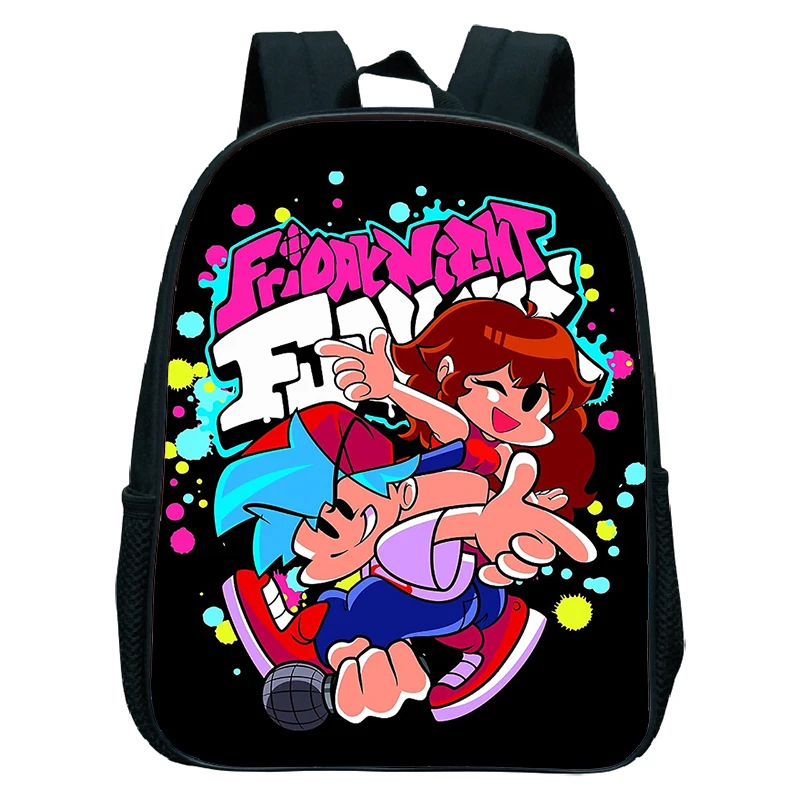 

Friday Night Funkin Children Backpack Mini Bookbag Kids Waterproof Backpack Funny Cartoon Kindergarten School Bag for Boys Girls