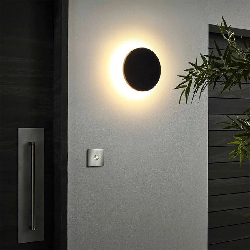 

Round Outdoor Waterproof Wall Lamps Up and Down Wall Lights Outside Wall Sconce For Garden Porch Terrace Balcony Lighting