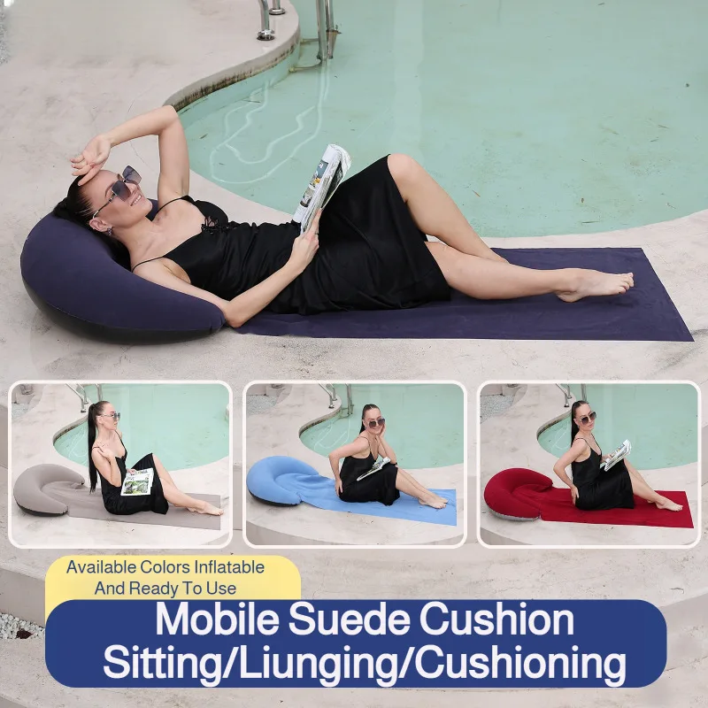 

Надувной пляжный коврик, портативный туристический матрас, легкий, компактный, легко складывается, для отдыха на природе, пляжа и кемпинга