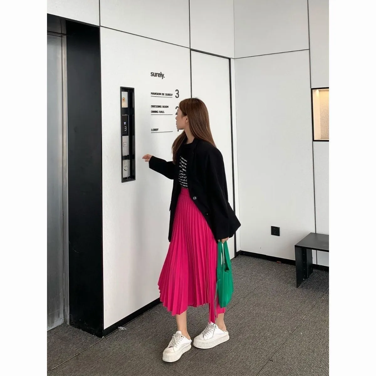 

Blazer Mujer Women'S Coat Girls Tie-Waist Two-Layer Beach Bar Wear-Resistant Lattice Strech Layer Front Popular Seasonal Soft