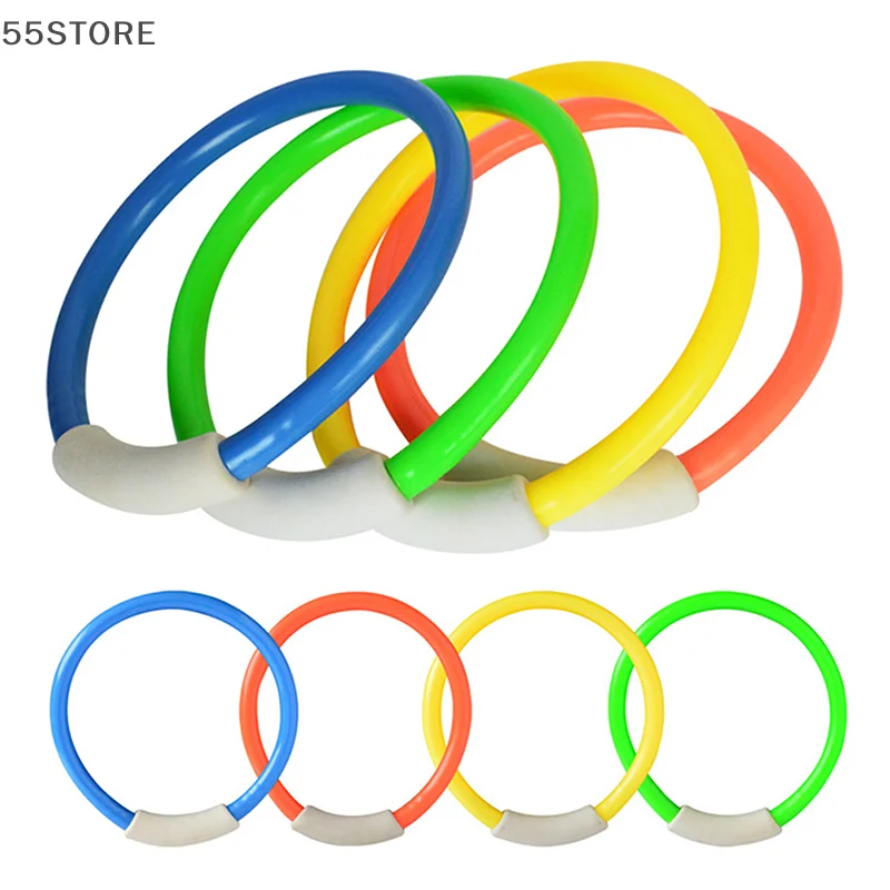 4 pçs para o verão jogo subaquático anel de mergulho conjunto piscina círculo anéis de mergulho ferramentas de festa aquática