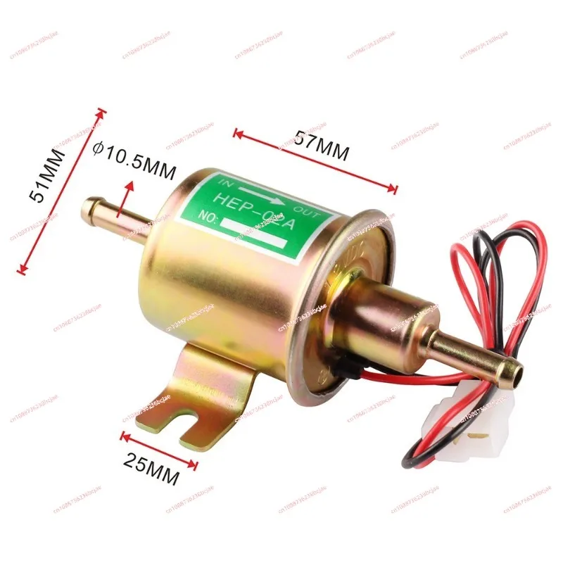 

12V 24V Electric Fuel Pump Petrol 6 Volt Universal Gas Inline Low Pressure Electric Fuel Pump HEP-02A