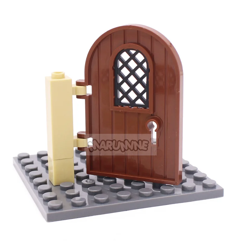 Marumine 30044 Window 1x2x2 2/3 With Rounded Top Pane Lattice 30046 10PCS MOC Bricks Parts Building Blocks Assembles Particles