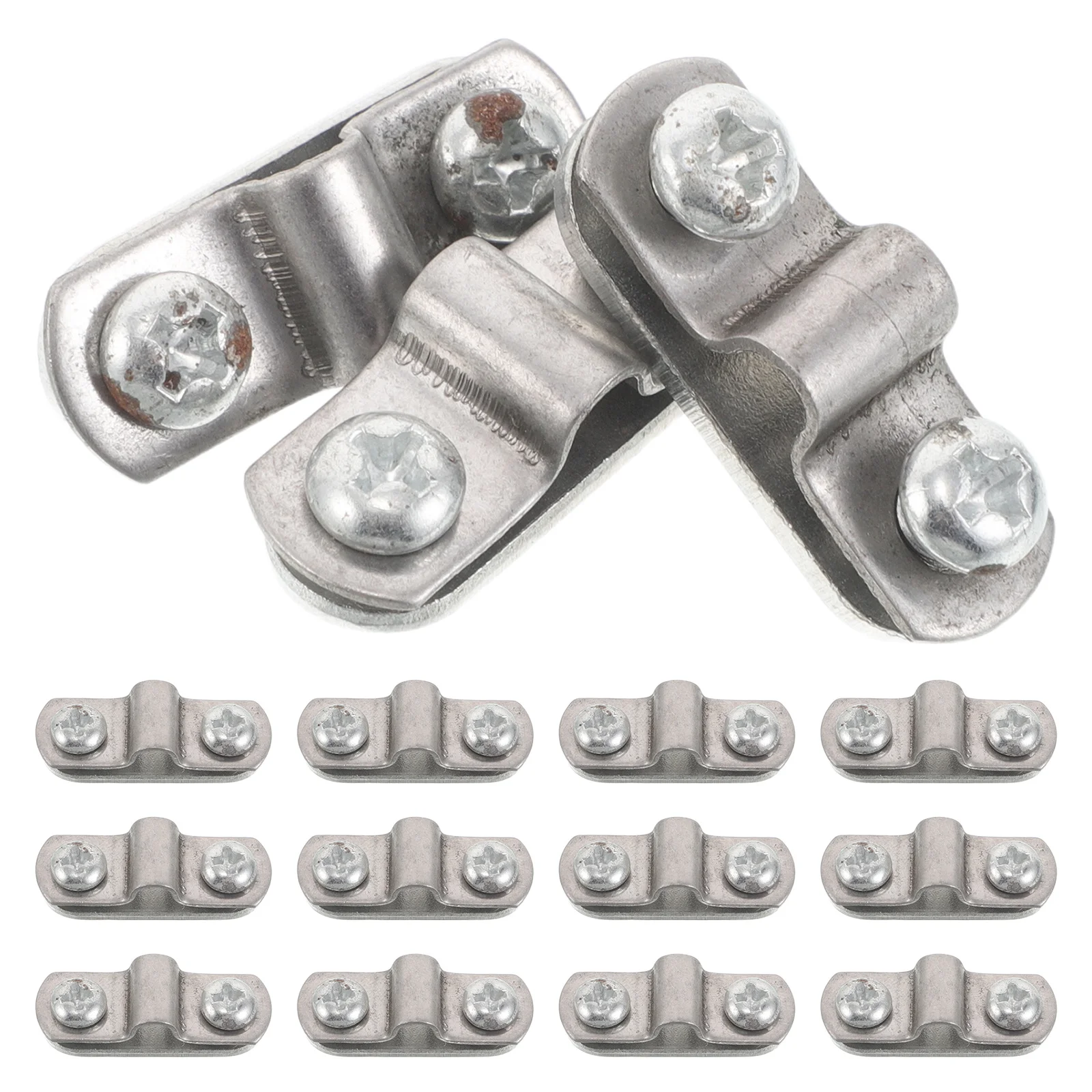 

20pcs Bicycle Mudguard Clamp Fixing Plate High Strength Bike Leg Support Bracket Mudguard Fixing Set For Secure Attachment -