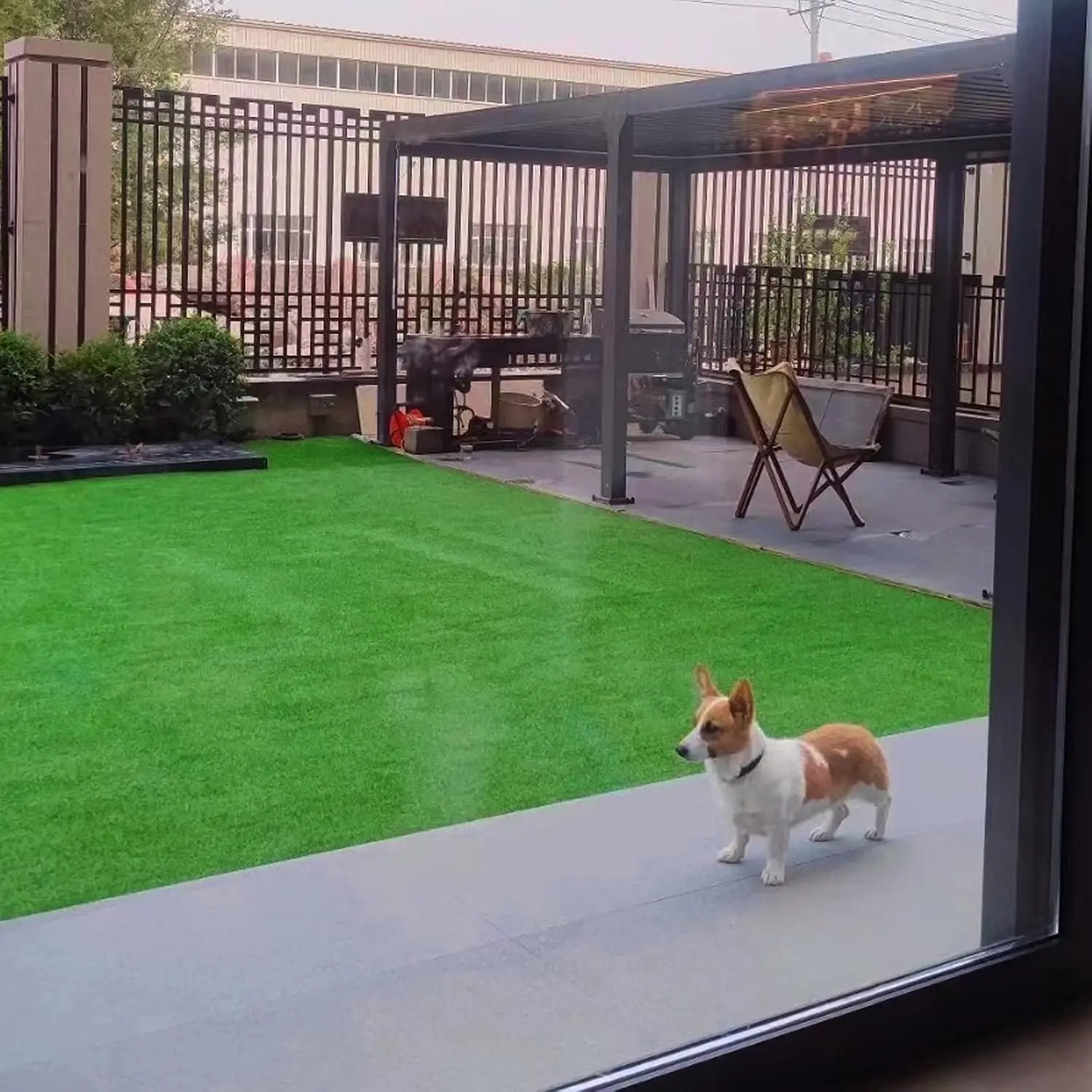 Artificial Grass Turf for Pet Dogs 8' x 10', Fake Grass Lawn with Drain Holes, Indoor Outdoor Synthetic Grass Mat, Customized