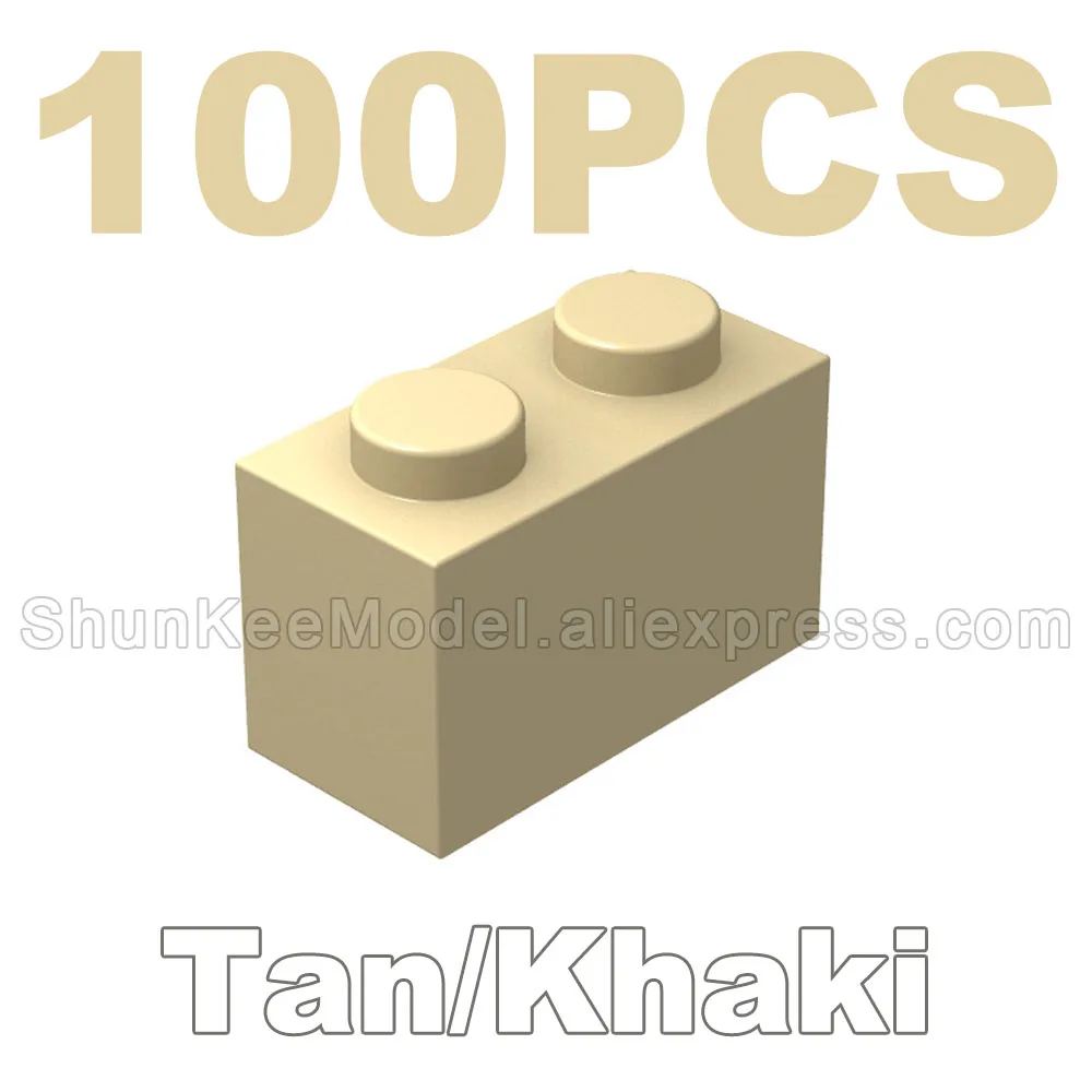 500X For 3004 93792 1x2 high-tech Changeover Catch Building Blocks Parts MOC DIY Educational Classic Brand Gift Toys Khaki Tan