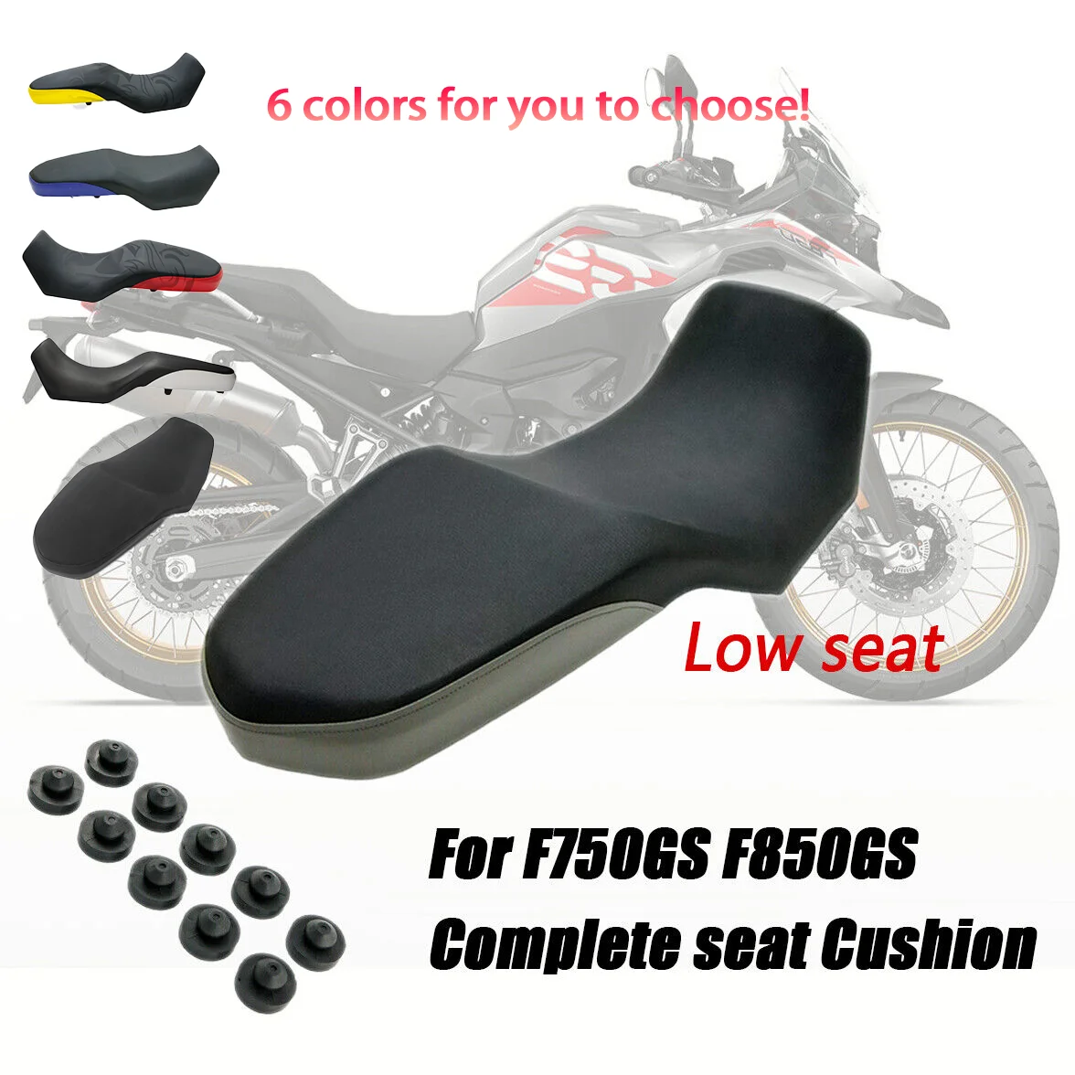 Fit For BMW F750GS 2018 2019 2020 2021 F750 GS Motorcycle Complete Driver passenger Seat  Lower Seat Cushion Pillion 18 19 20