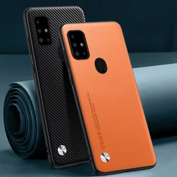 Luxury PU Leather Case For Samsung Galaxy M21 M30S Back Cover Matte Silicone Shockproof Protection Phone Case For Samsung M30S