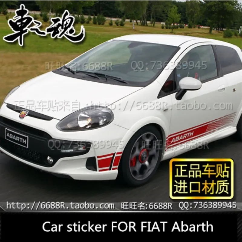 

Виниловая наклейка для автомобиля ДЛЯ FIAT Abarth, украшение, модификация, модное спортивное украшение для бездорожья, наклейки, декор, автоаксессуары