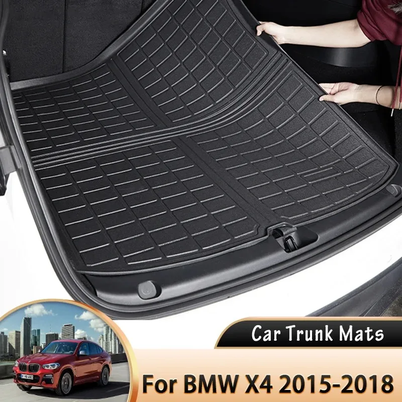 

Flannel Car Rear Trunk Mat Waterproof Protective Liner Trunk Tray Floor Mats Accessories for BMW X4 F26 2014 2015 2016 2017 2018