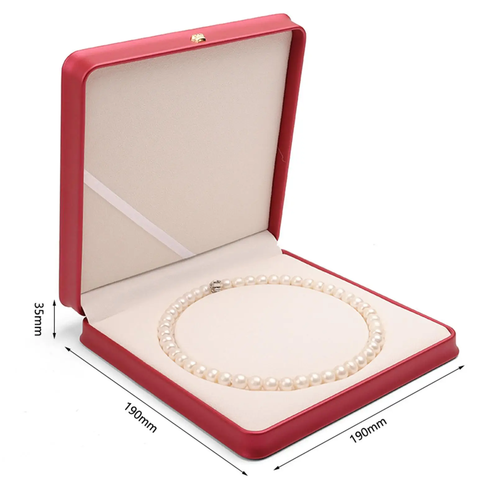Necklace Box, Necklace Organizer, Storage Holder, Packing Box, Portable for Pearl Necklace Durable for Engagement Women