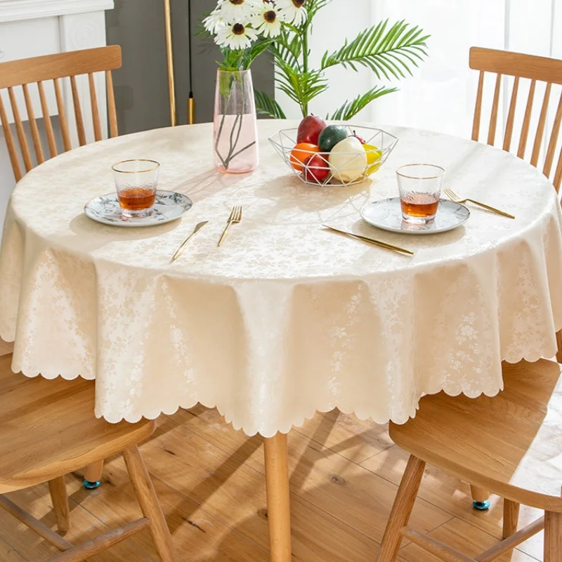 

Водонепроницаемая скатерть маслостойкая моемая круглая скатерть с принтом, скатерть для стола для кухни, сада, столовой, свадьбы