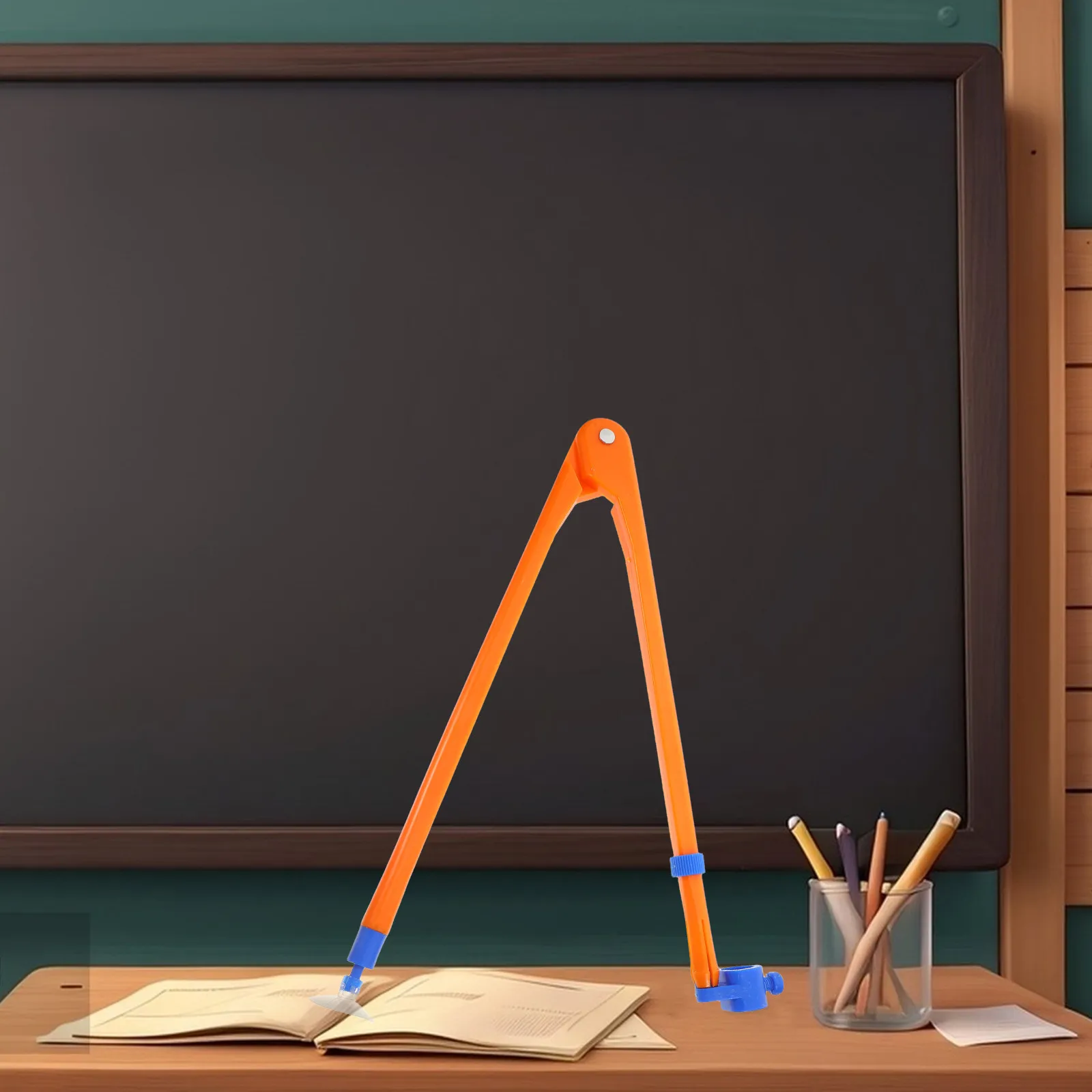 Plastic Adjustable Compass Drawing Tool for Blackboard Use Precision Geometry Tool for Teaching Classroom Demonstrations