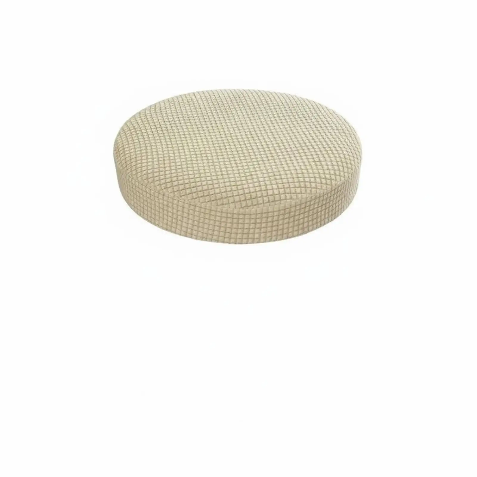 Round Seat Cover for Stool Stretchable Polyester Furniture Protector Thickened Cushion for Bar Chair Dust Proof Stain Resistant