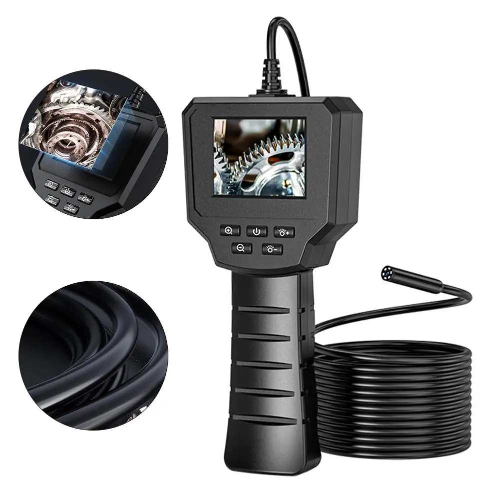 Industrial Borescope Camera With Light IPS Screen HD1080P Sewer Inspection Borescope Inspection Camera Photos & Recording Videos