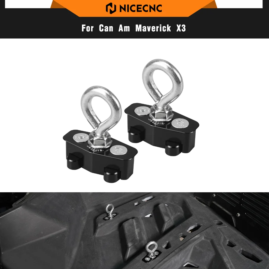 

NICECNC UTV Maverick X3 2 шт. анкеры с замком для Can Am Maverick x3 4x4 Turbo DPS XMR 2018-2021 R RR из алюминиевого сплава LinQ