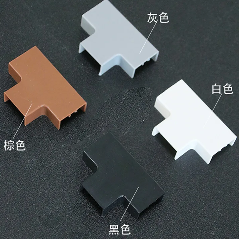 PVC square trunking special accessories three-way wall corner direct female bending and male bending accessories cable