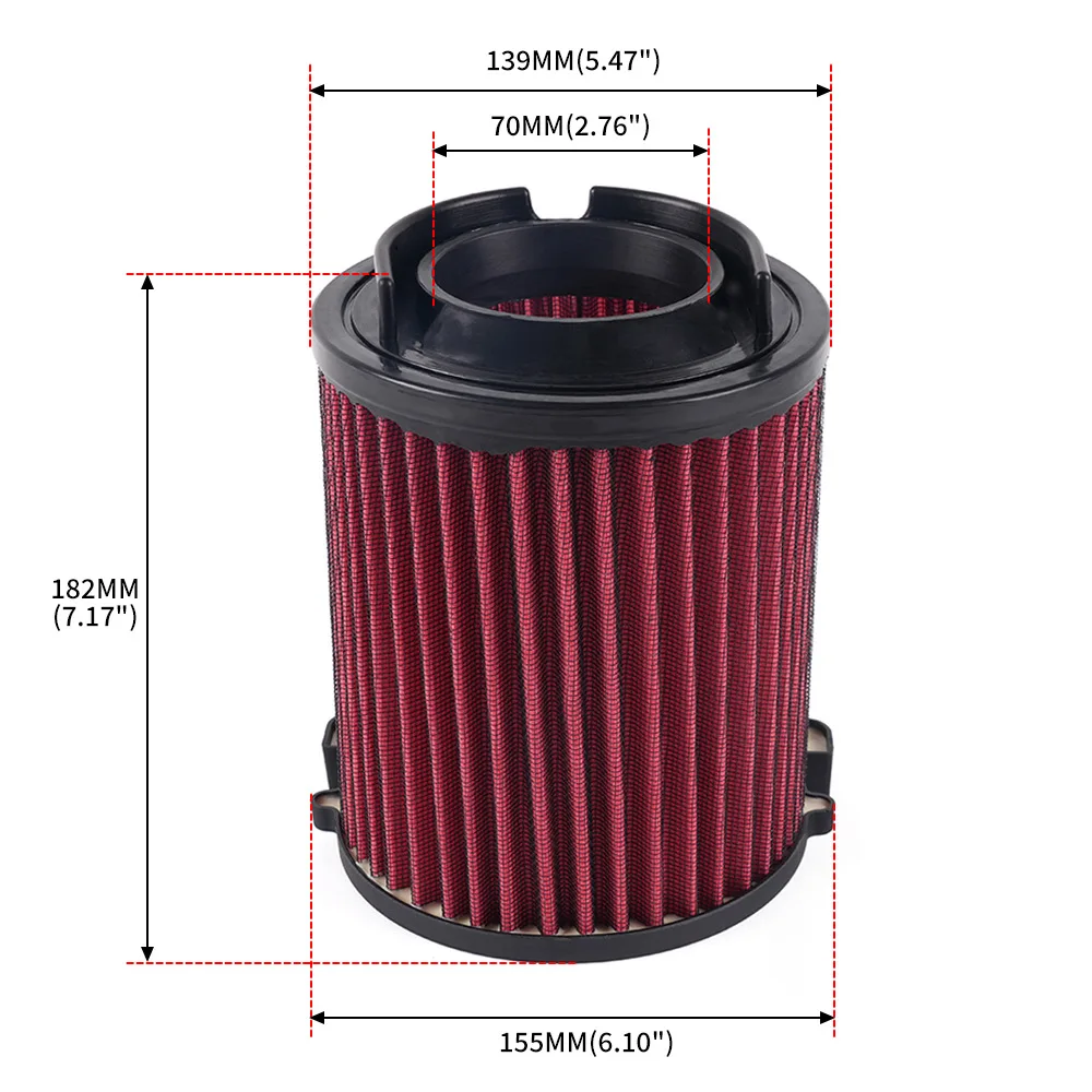 Car Tuning High Flow Air Filter E-2014 Air Filter for Volkswagen Golf Audi A3