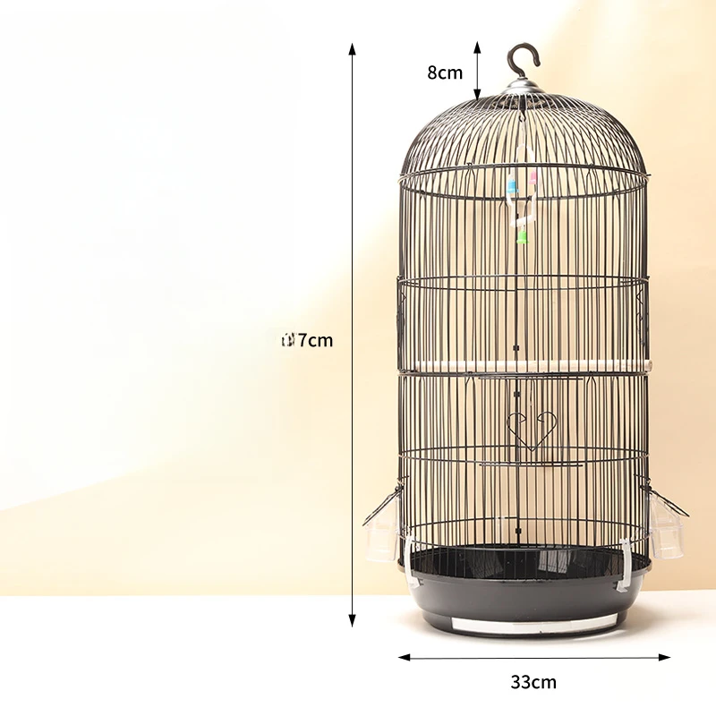 

Outdoors Feeder Toys Bird Cage Parrot Carrier Metal Breeding Bird Cage Habitat Villa Oiseaux Accessoires Pet Products RR50BC