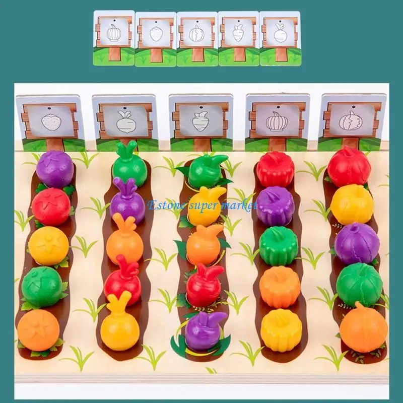 090B Trò chơi trí tuệ giác quan Bảng dạy đồ chơi đếm màu sắc phù hợp cho bé trai bé gái