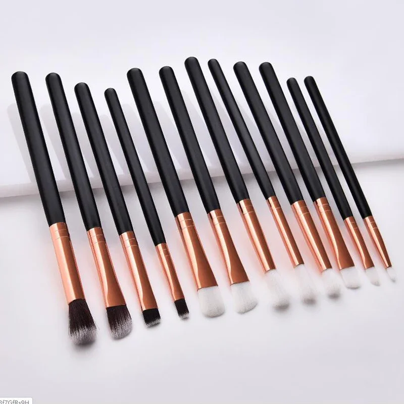 

12Pcs/Lot Eye Makeup Brushes Blending Powder Blush Professional Makeup Brush Set Cosmetic Kit Makeup Tools