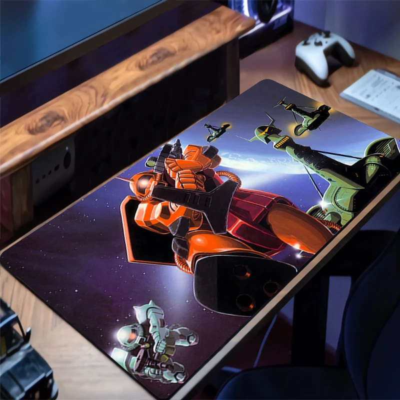 

Mouse Pad Mechanical Warrior Gundam Zaku II HD Mouse Mat Laptop Desk Mat Gaming Mats PC Accessories Keyboard Pad Rubber Mousepad