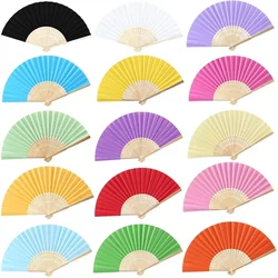 1/10PCS Retro Paper Bamboo Folding Hand Fan Wedding Engraved Decorative Fans Party Decor Chinese Dance Gifts Home Ornament