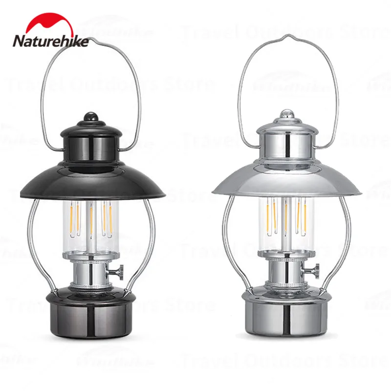 Naturehike Outdoor Retro Lamp LED Imitation Tungsten Filament Camping Lighting 3.6W Flashlight 5-300h Tent Lamp IPX4 Waterproof