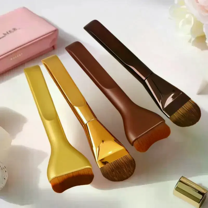 Juego de brochas de maquillaje para base, cepillo ultrafino para máscara superior para crema líquida, cosméticos, herramienta de belleza, regalo Premium, 1/2 Uds.
