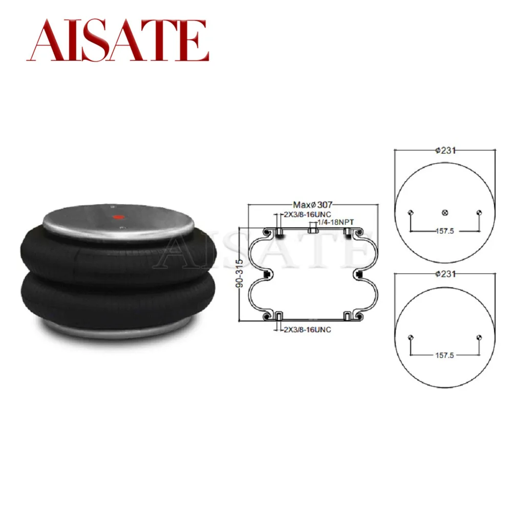 Air Suspension Spring Assembly For Firestone Contitech Goodyear FD330-30 323 W01-358-7443 2B12-305