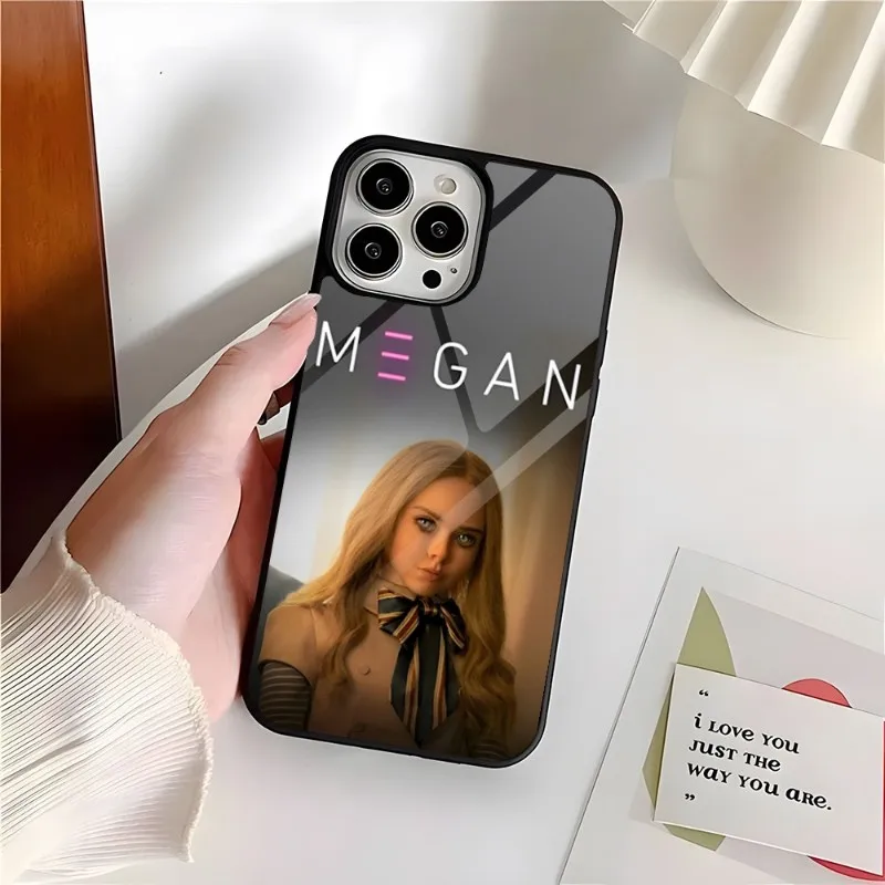 Megan Drawing Doll M3GAN Phone Case PC+TPU For Iphone 13 Pro Max 14 11 12 Mini 6 8 7 Plus X Xs XR Luxury Design Back Cover