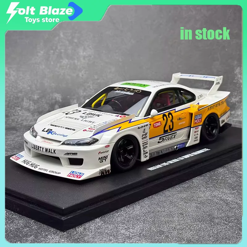 

Коллекционная модель автомобиля GT Spirit 1/18 Nissan Silvia S15 LB WORKS GT560 2021 из сплава, лимитированная серия, имитационная модель, подарок для мальчиков