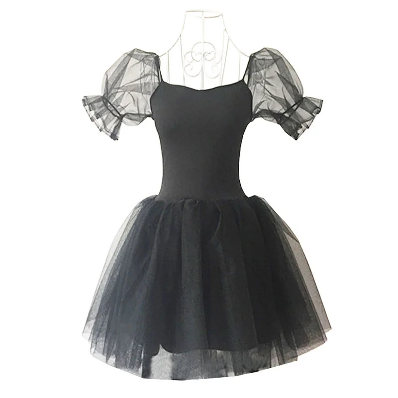 

Adult Romantic Ballet Tutu Rehearsal Practice Skirt Swan Costume for Women Long Tulle Dress White pink black color Ballet Wear