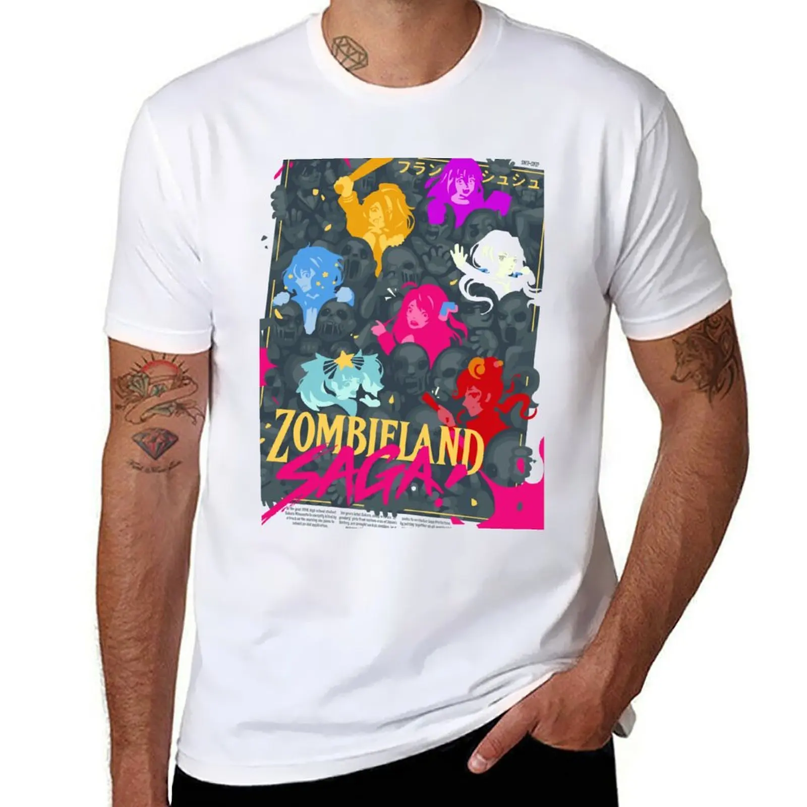 

Футболка Zombieland Saga, футболка с аниме, мужская хлопковая футболка