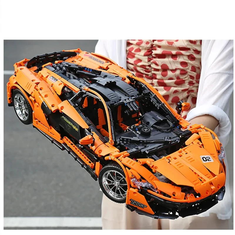 MOULD KING 13090 MOC Technical Super Sports Racing Car Hypercar Model 1:8 Building Blocks Bricks DIY Toy Christmas Gift For Kids